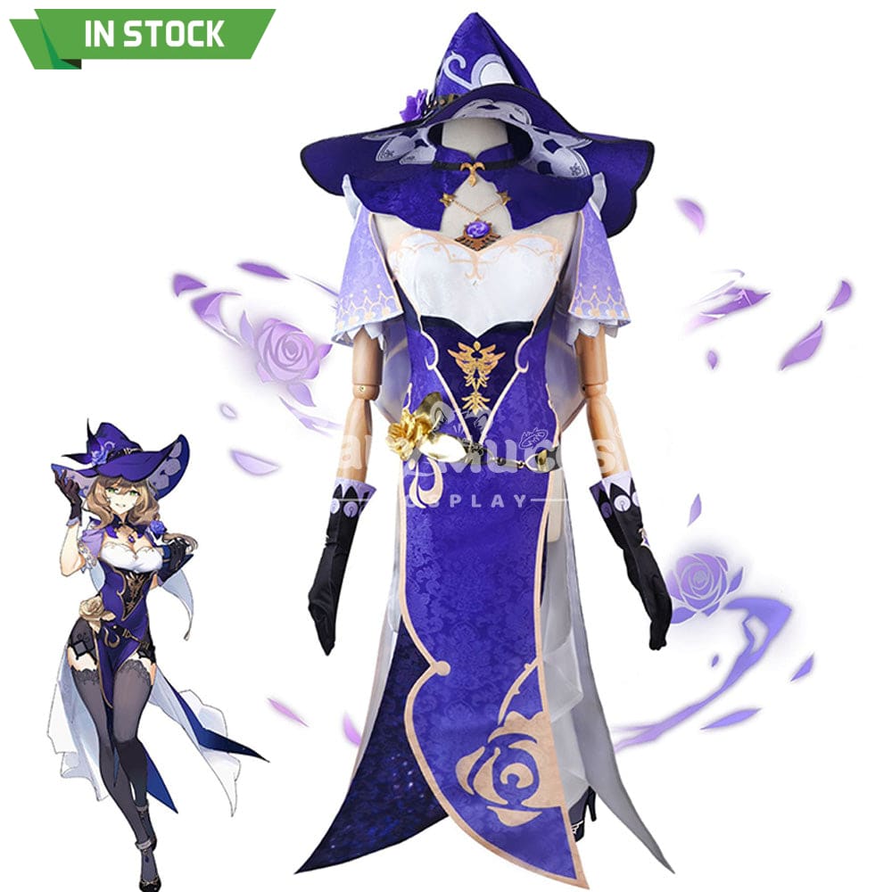 【In Stock】Game Genshin Impact Cosplay Lisa Costume Plus Size Costumes