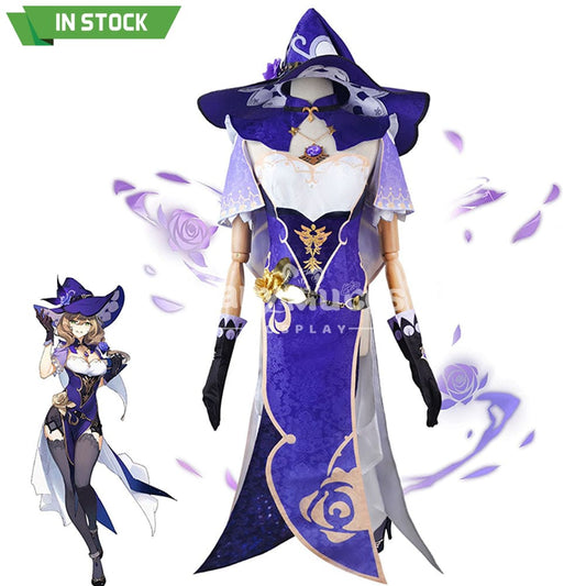 【In Stock】Game Genshin Impact Cosplay Lisa Costume Plus Size Costumes 1000