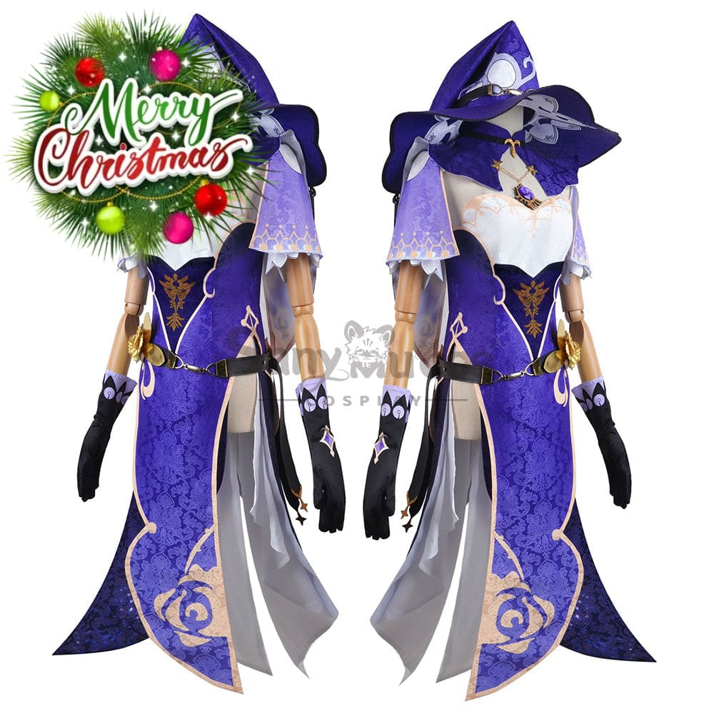 【In Stock】Game Genshin Impact Cosplay Lisa Costume Plus Size Costumes