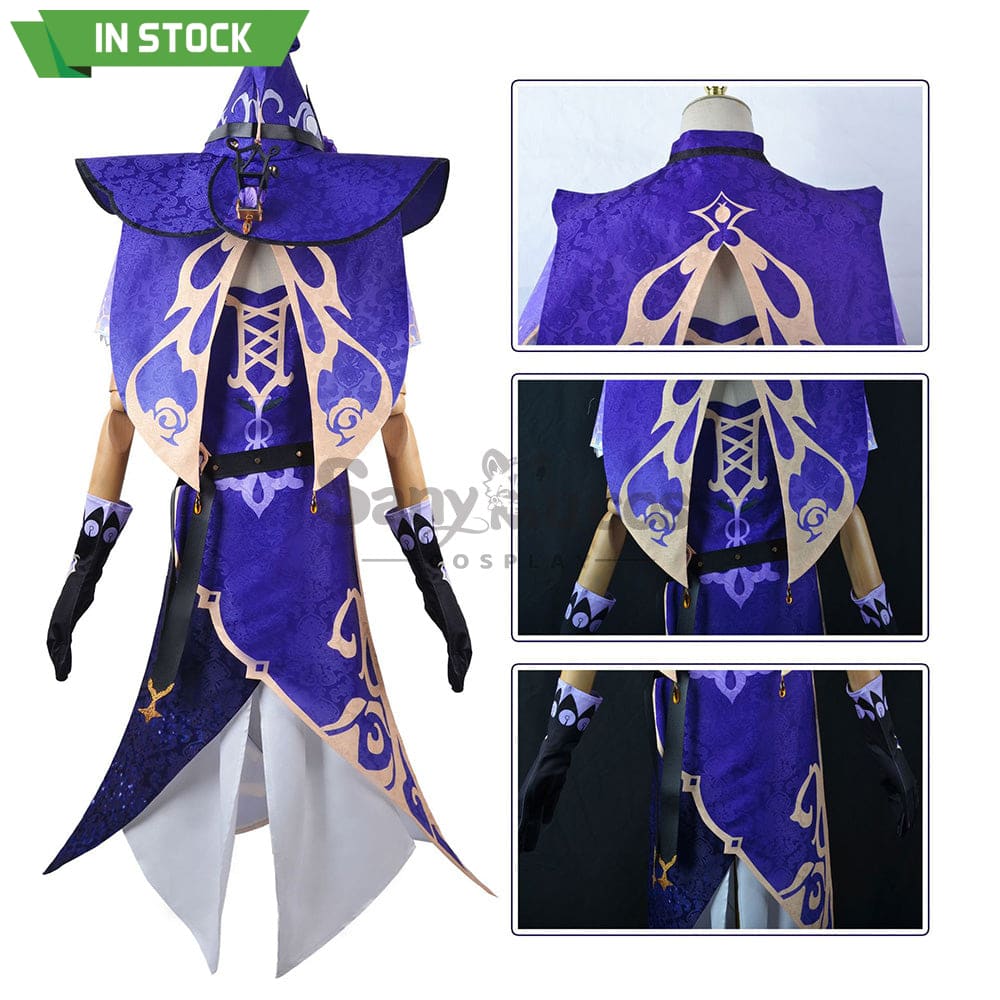 【In Stock】Game Genshin Impact Cosplay Lisa Costume Plus Size Costumes