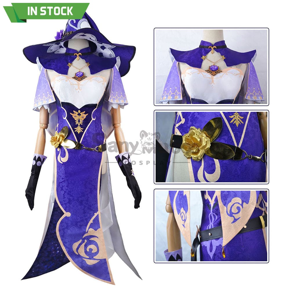 【In Stock】Game Genshin Impact Cosplay Lisa Costume Plus Size Costumes