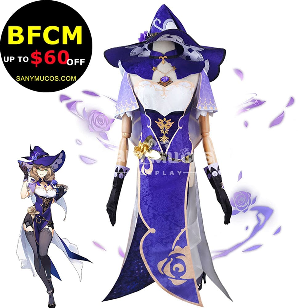 【In Stock】Game Genshin Impact Cosplay Lisa Costume Plus Size Costumes