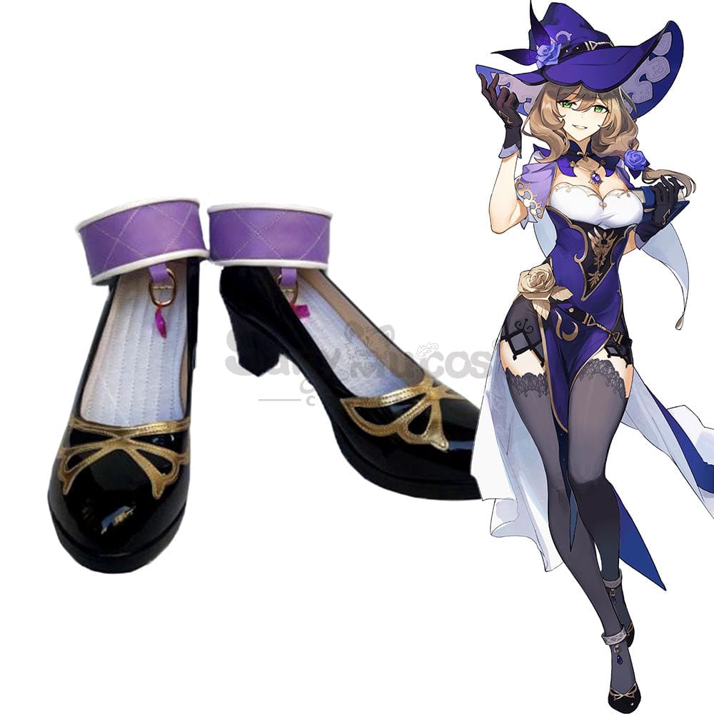 【In Stock】Game Genshin Impact Cosplay Lisa Shoes Boots