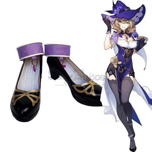 【In Stock】Game Genshin Impact Cosplay Lisa Shoes Boots 1000
