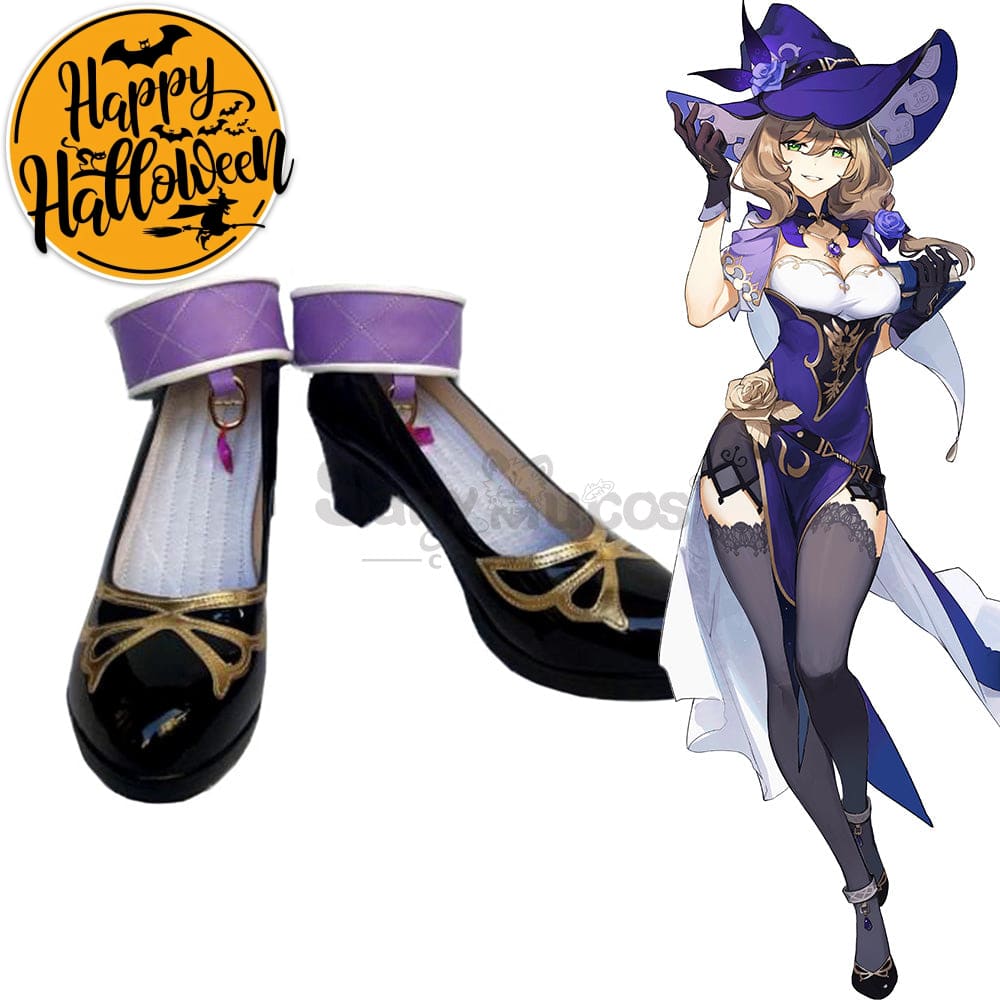 【In Stock】Game Genshin Impact Cosplay Lisa Shoes Boots