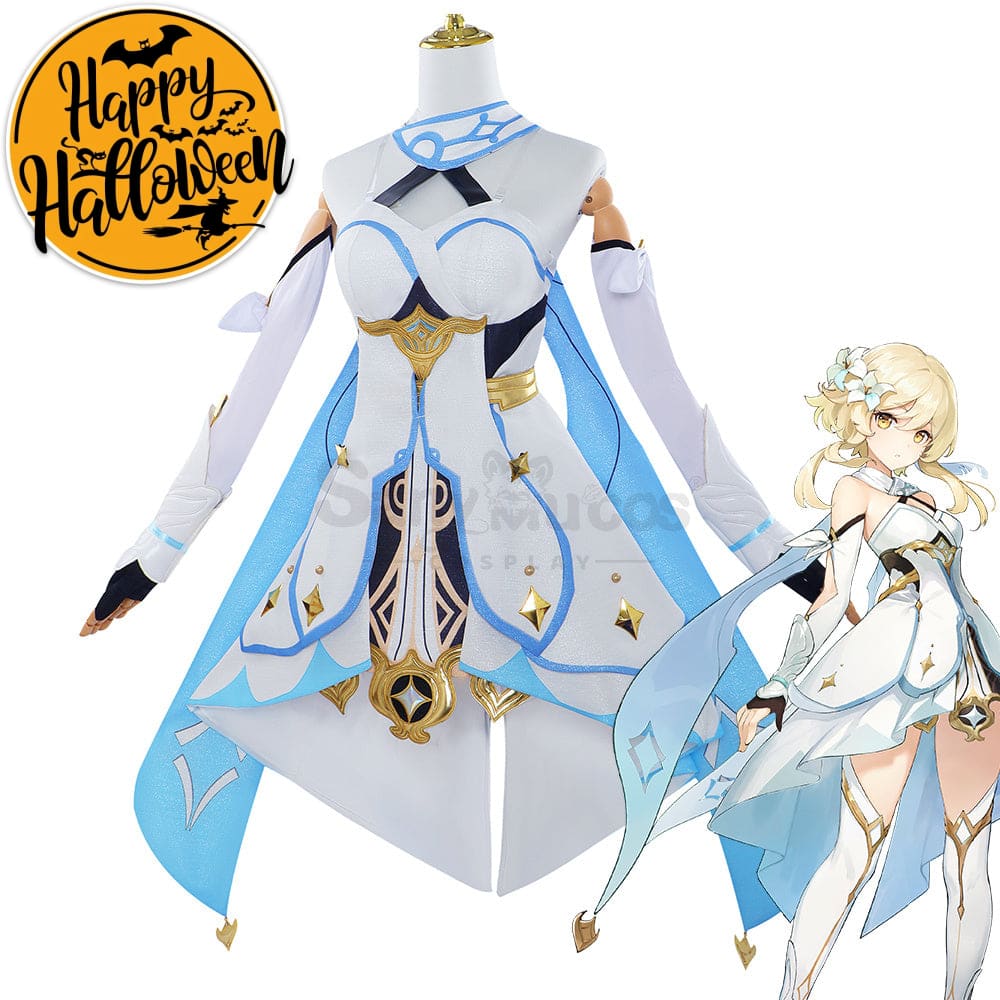 【In Stock】Game Genshin Impact Cosplay Lumine Costume Plus Size Costumes