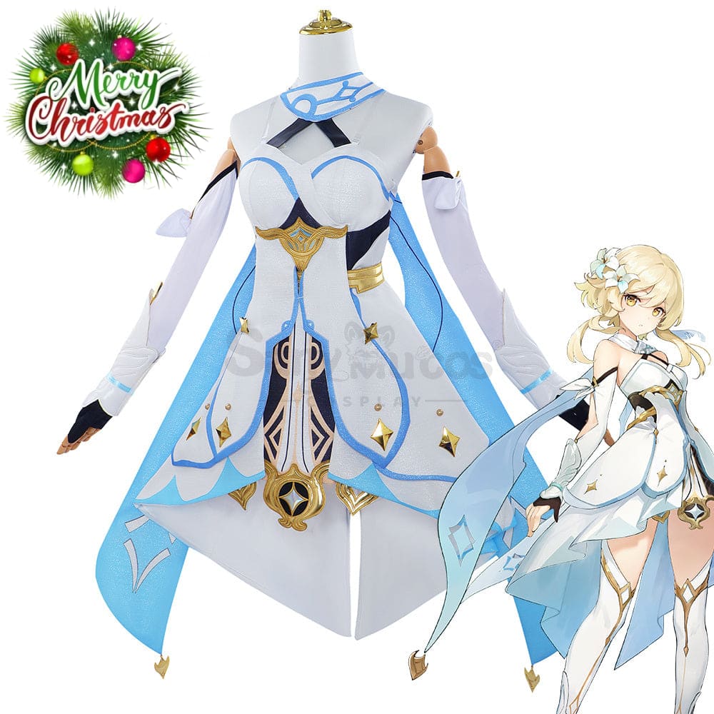 【In Stock】Game Genshin Impact Cosplay Lumine Costume Plus Size Costumes
