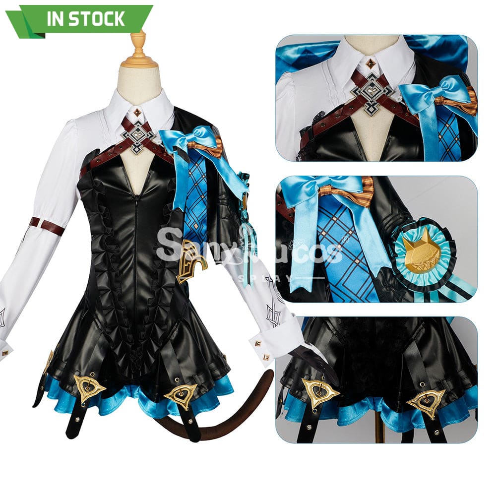 【In Stock】Game Genshin Impact Cosplay Lynette Costume Plus Size Costumes