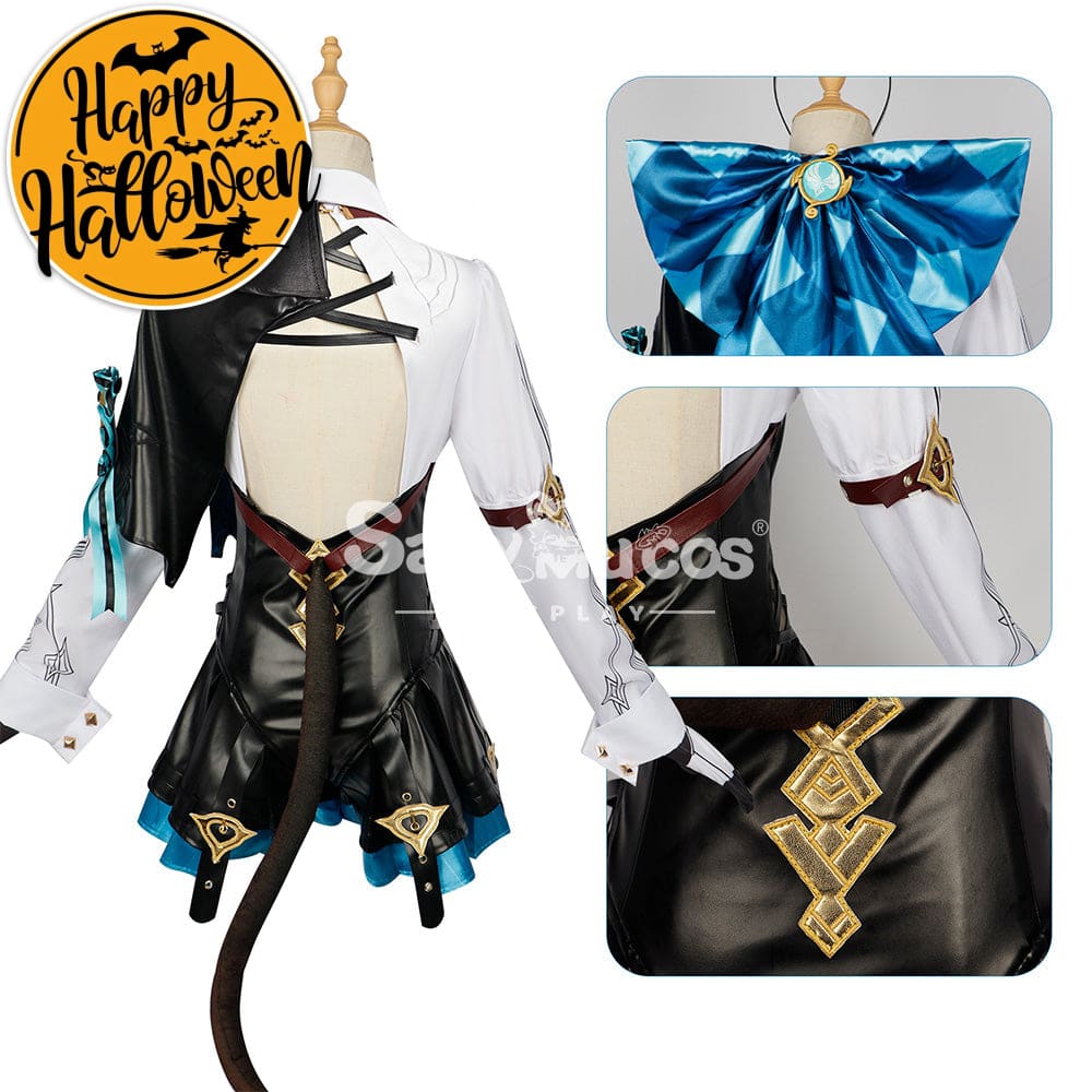 【In Stock】Game Genshin Impact Cosplay Lynette Costume Plus Size Costumes