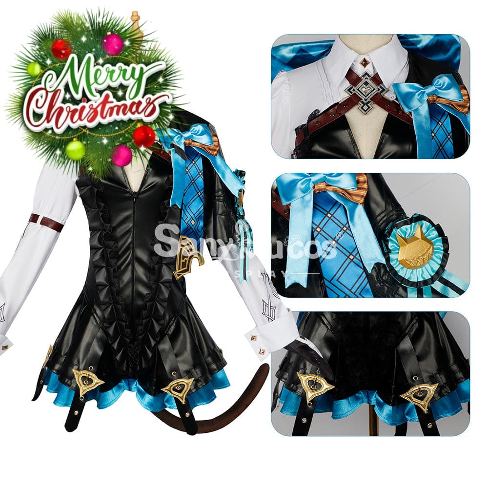 【In Stock】Game Genshin Impact Cosplay Lynette Costume Plus Size Costumes