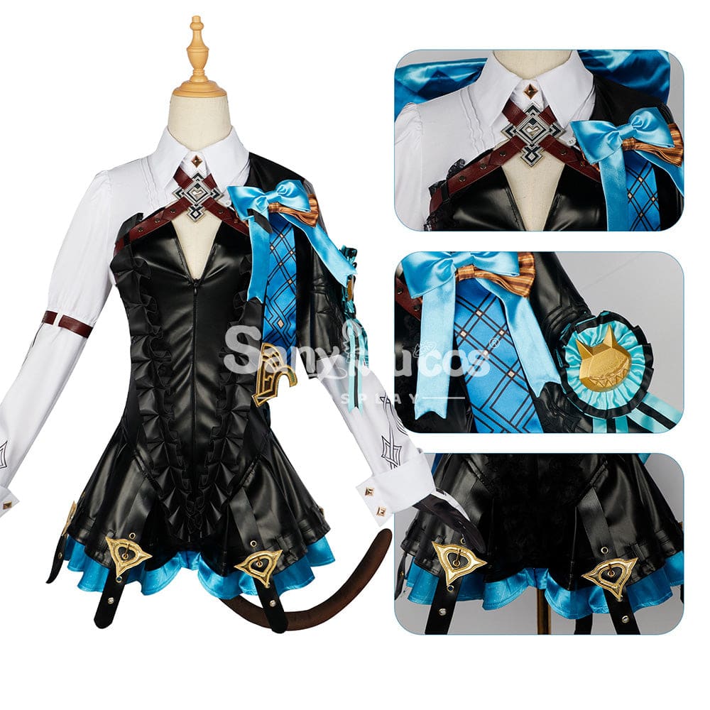 【In Stock】Game Genshin Impact Cosplay Lynette Costume Plus Size Costumes