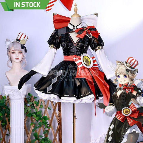 【In Stock】Game Genshin Impact Cosplay Lynette X Kfc Costume Plus Size Costumes