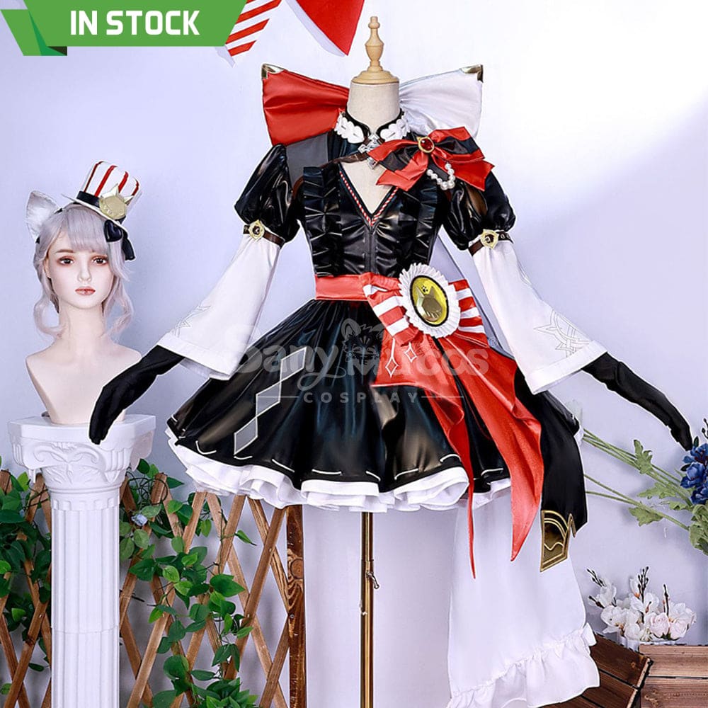 【In Stock】Game Genshin Impact Cosplay Lynette X Kfc Costume Plus Size Costumes