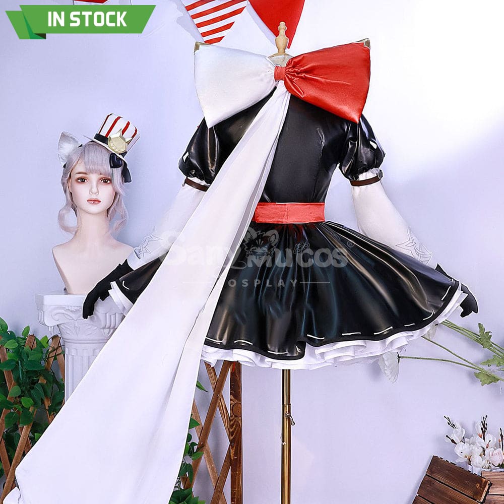 【In Stock】Game Genshin Impact Cosplay Lynette X Kfc Costume Plus Size Costumes