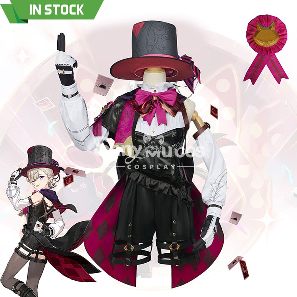 【In Stock】Game Genshin Impact Cosplay Lyney Costume Plus Size Costumes