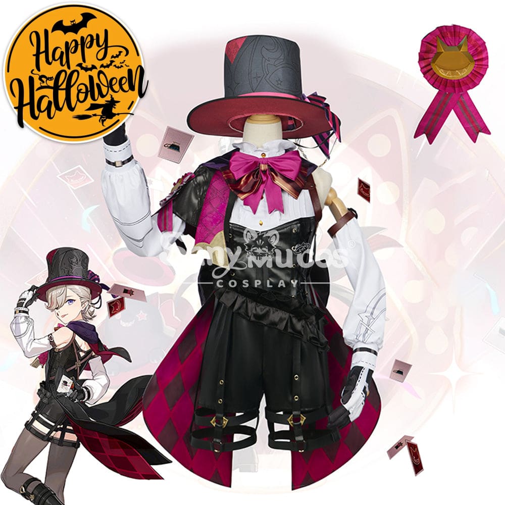 【In Stock】Game Genshin Impact Cosplay Lyney Costume Plus Size Costumes