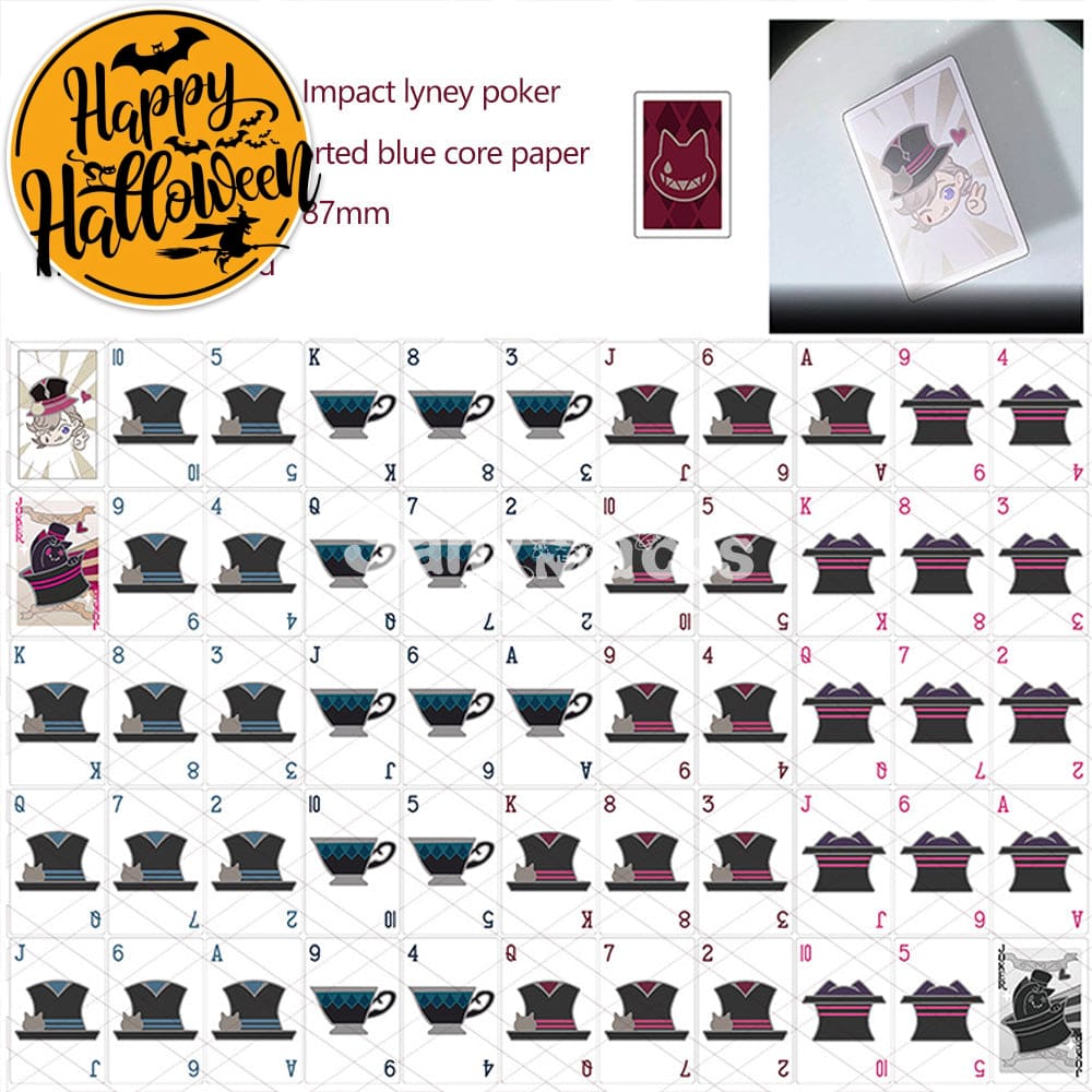 【In Stock】Game Genshin Impact Cosplay Lyney Poker Props Prop
