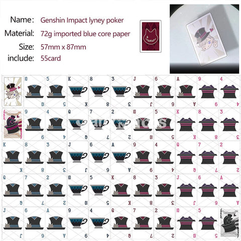 【In Stock】Game Genshin Impact Cosplay Lyney Poker Props Prop