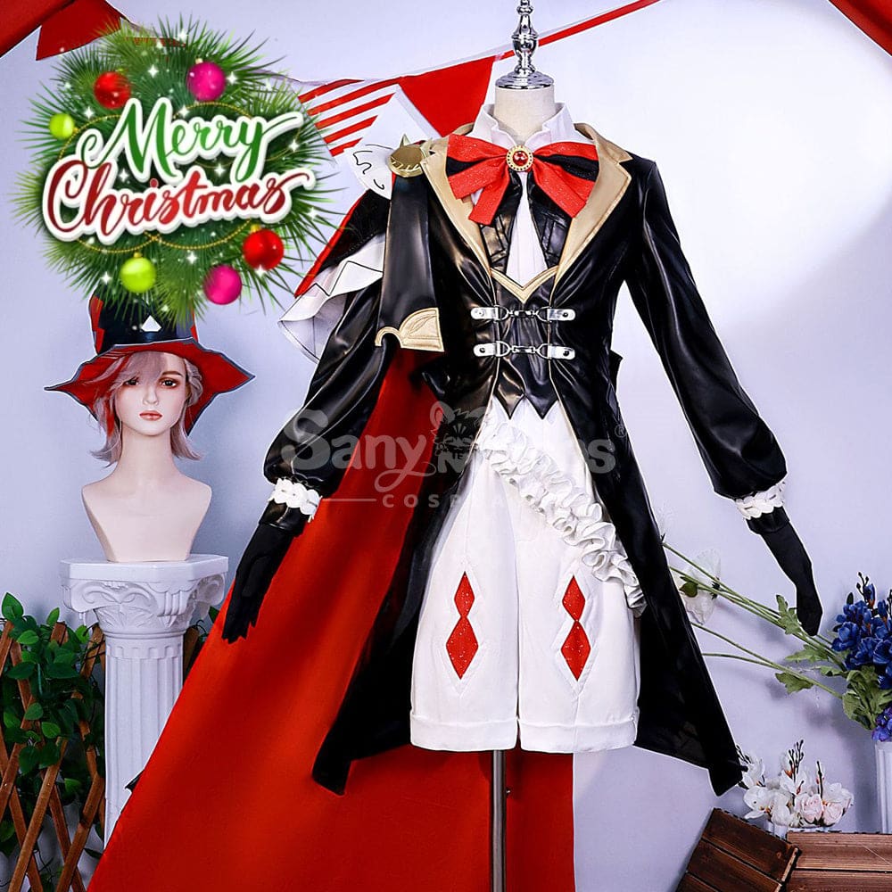 【In Stock】Game Genshin Impact Cosplay Lyney X Kfc Costume Plus Size Costumes