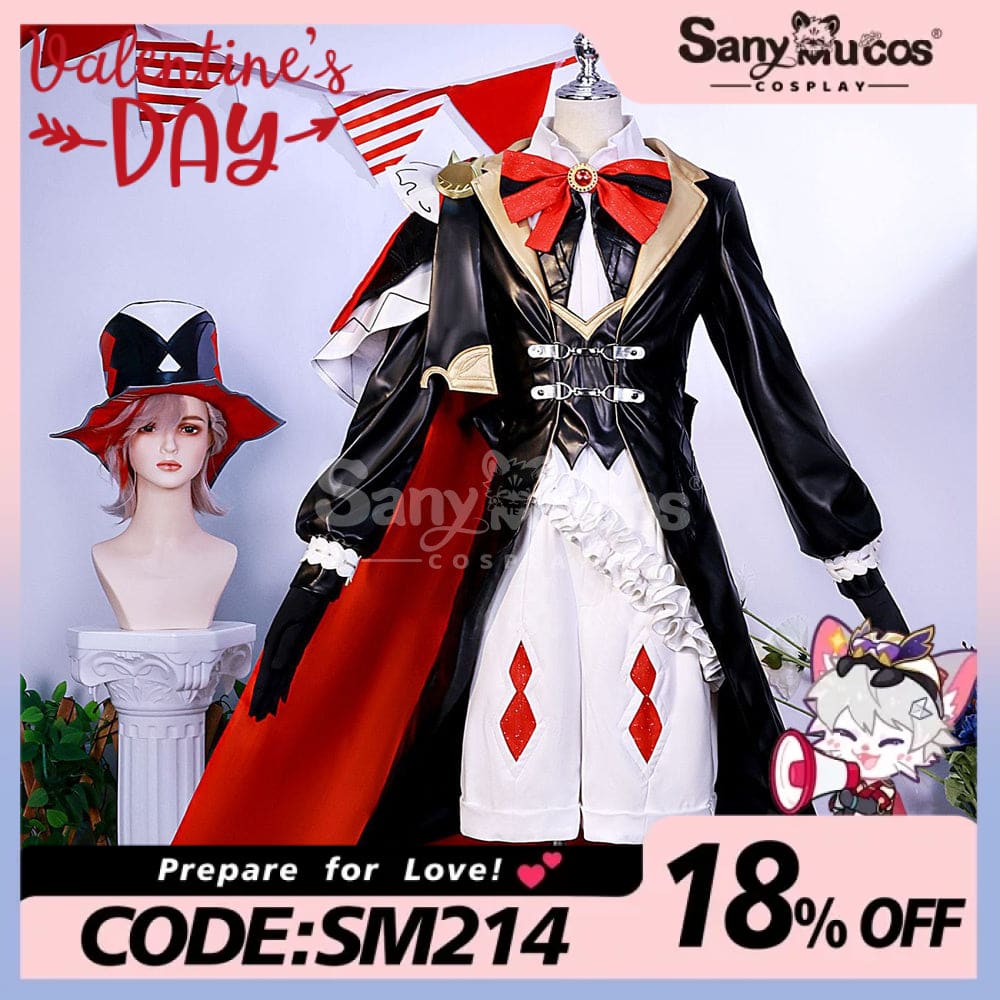 【In Stock】Game Genshin Impact Cosplay Lyney X Kfc Costume Plus Size Costumes