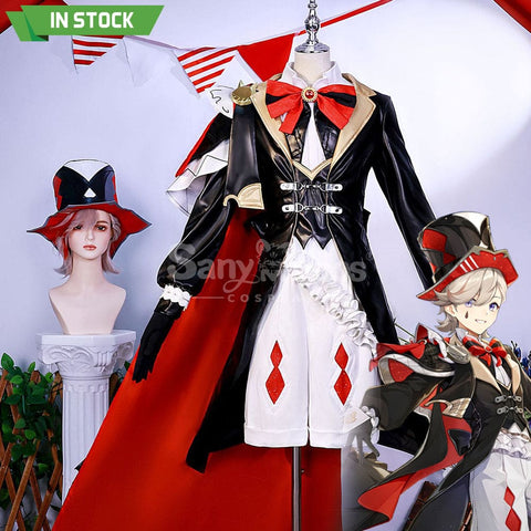 【In Stock】Game Genshin Impact Cosplay Lyney X Kfc Costume Plus Size Costumes