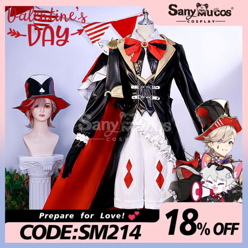 【In Stock】Game Genshin Impact Cosplay Lyney X Kfc Costume Plus Size Costumes