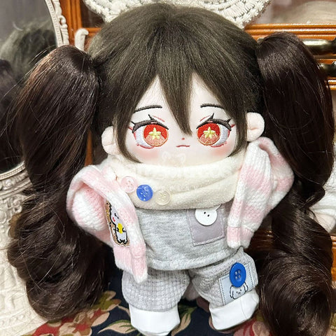 【In Stock】Game Genshin Impact Cosplay Maid Hu Tao Props Doll Dolls + Clothing(C) Prop