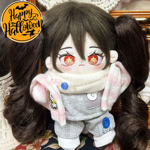 【In Stock】Game Genshin Impact Cosplay Maid Hu Tao Props Doll Dolls + Clothing(C) Prop