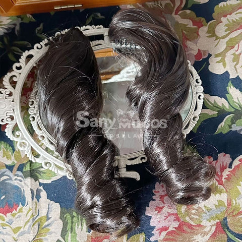 【In Stock】Game Genshin Impact Cosplay Maid Hu Tao Props Doll Wig Prop