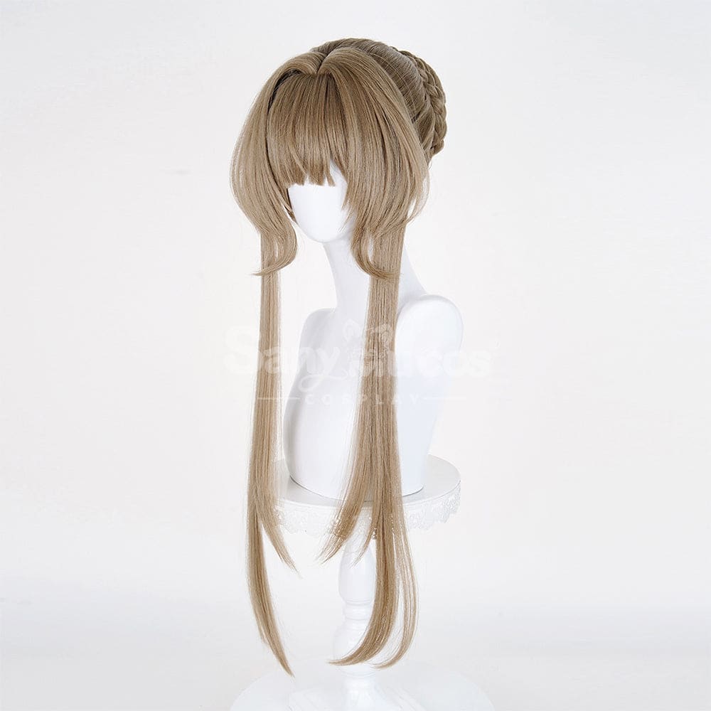 【In Stock】Game Genshin Impact Cosplay Marionette Sandrone Silver Long Cosplay Wig Cosplay Wigs