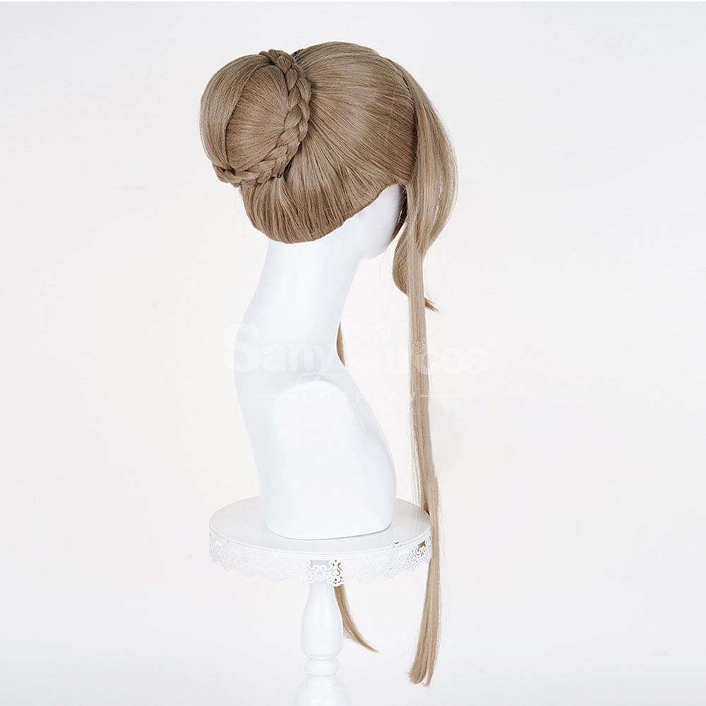 【In Stock】Game Genshin Impact Cosplay Marionette Sandrone Silver Long Cosplay Wig Cosplay Wigs