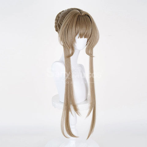 【In Stock】Game Genshin Impact Cosplay Marionette Sandrone Silver Long Cosplay Wig Cosplay Wigs