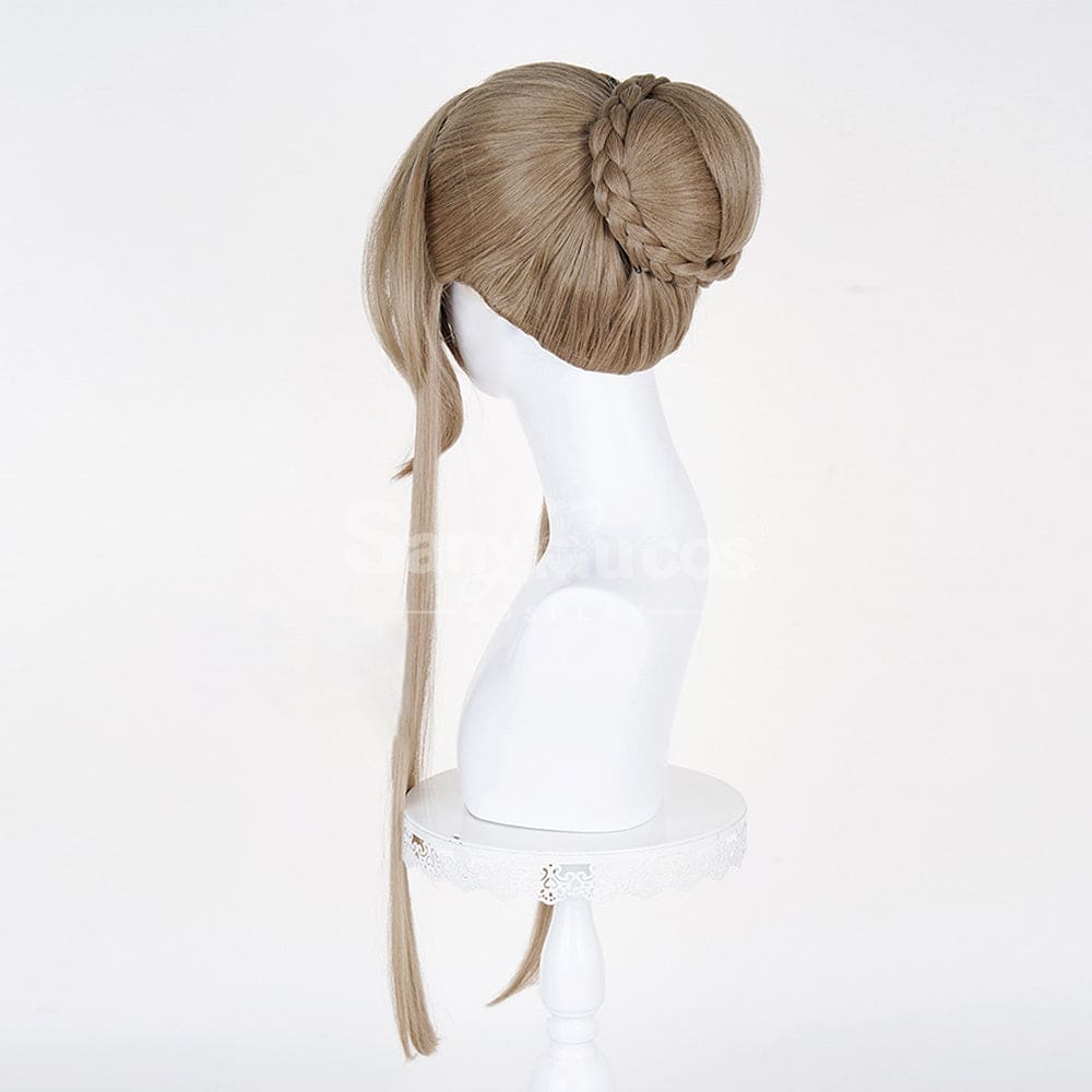【In Stock】Game Genshin Impact Cosplay Marionette Sandrone Silver Long Cosplay Wig Cosplay Wigs