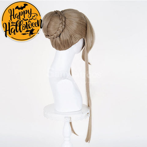【In Stock】Game Genshin Impact Cosplay Marionette Sandrone Silver Long Cosplay Wig Cosplay Wigs