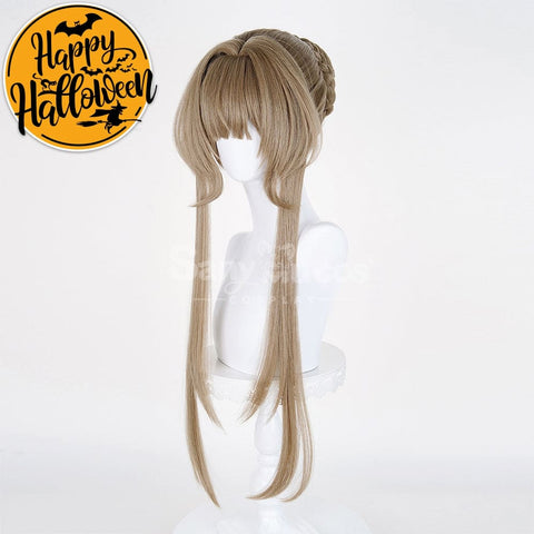 【In Stock】Game Genshin Impact Cosplay Marionette Sandrone Silver Long Cosplay Wig Cosplay Wigs