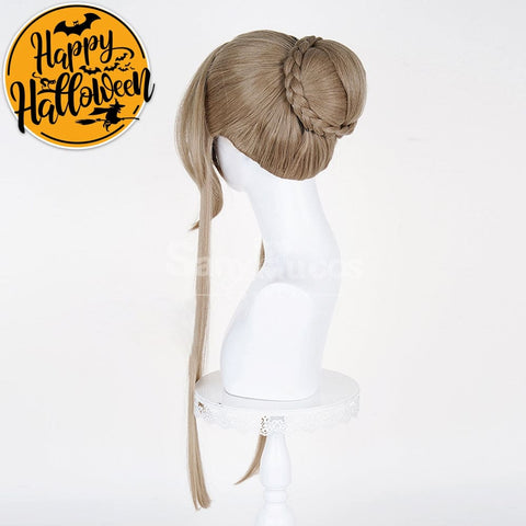 【In Stock】Game Genshin Impact Cosplay Marionette Sandrone Silver Long Cosplay Wig Cosplay Wigs