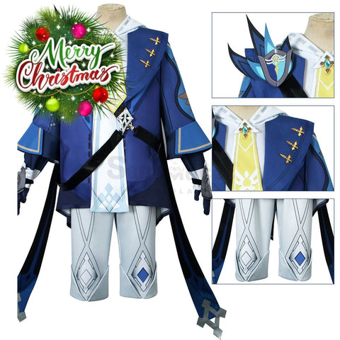 【In Stock】Game Genshin Impact Cosplay Mika Costume Plus Size Costumes