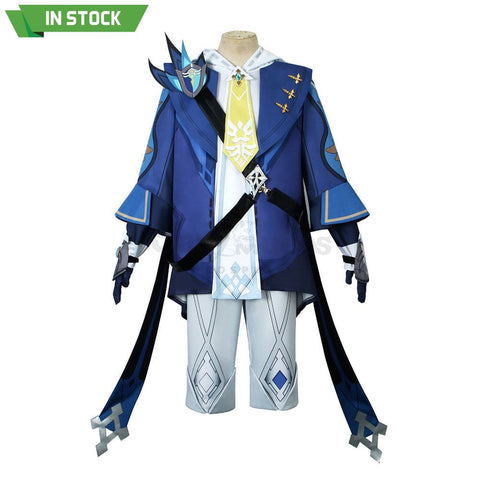 【In Stock】Game Genshin Impact Cosplay Mika Costume Plus Size Costumes