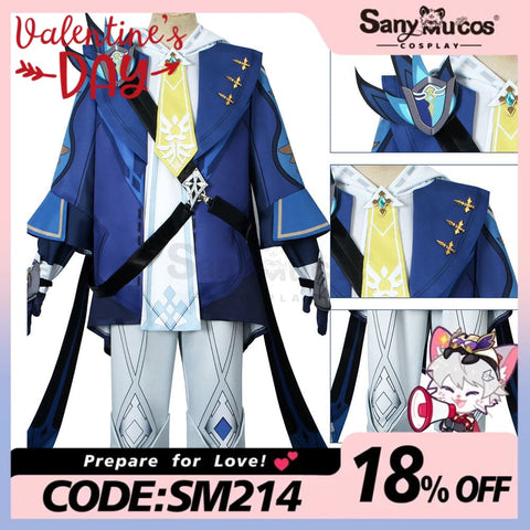 【In Stock】Game Genshin Impact Cosplay Mika Costume Plus Size Costumes