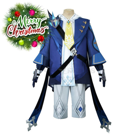 【In Stock】Game Genshin Impact Cosplay Mika Costume Plus Size Costumes