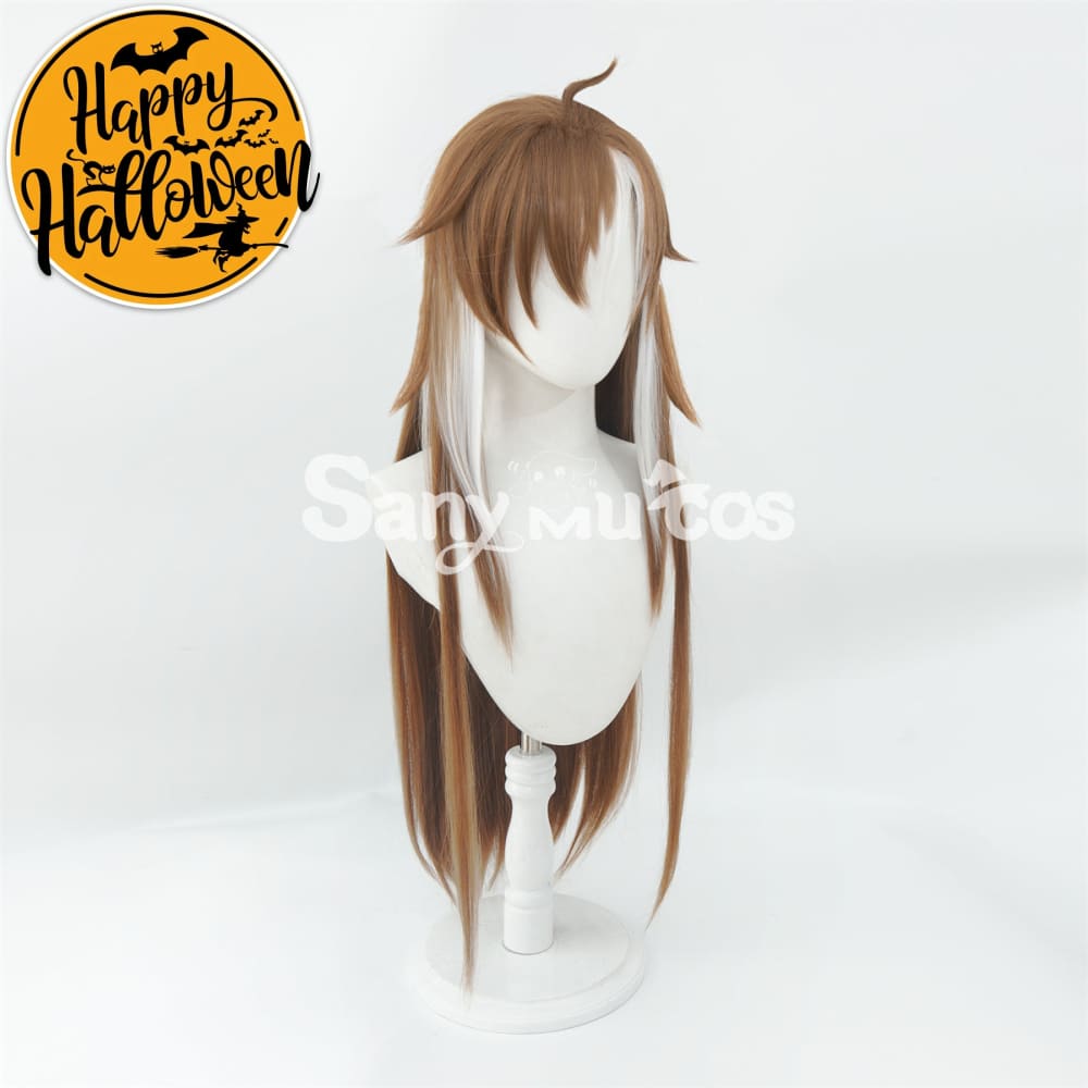 Game Genshin Impact Gorou Cosplay Wig Short Brown Wig with Beast Ears