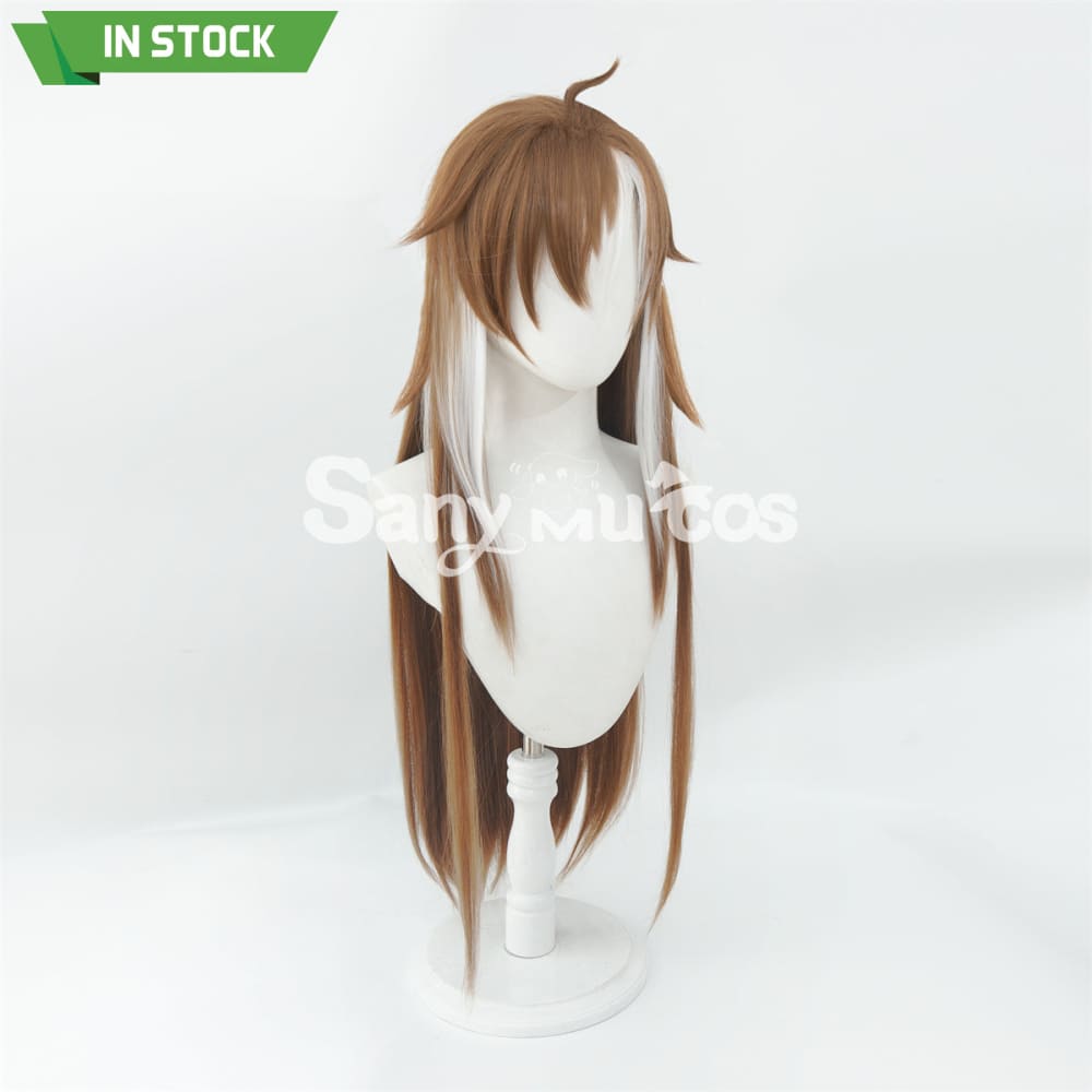 Game Genshin Impact Gorou Cosplay Wig Short Brown Wig with Beast Ears