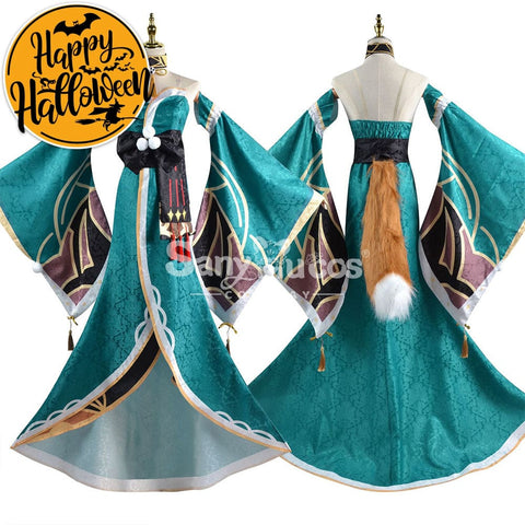 【In Stock】Game Genshin Impact Cosplay Miss Hina Costume Plus Size Costumes