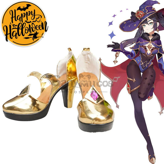 【In Stock】Game Genshin Impact Cosplay Mona Shoes Boots 1000
