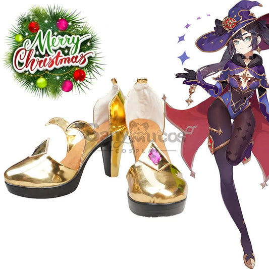 【In Stock】Game Genshin Impact Cosplay Mona Shoes Boots 1000