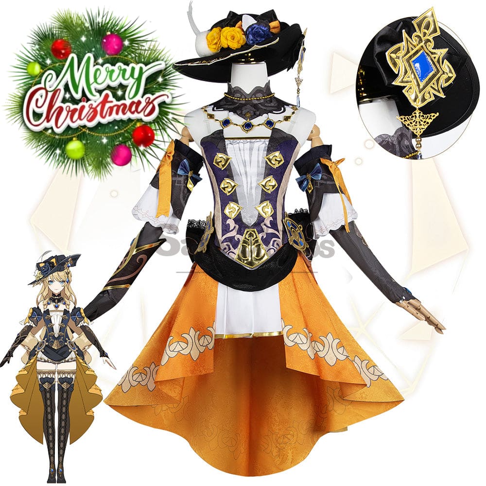 【In Stock】Game Genshin Impact Cosplay Navia Costume Plus Size Costumes