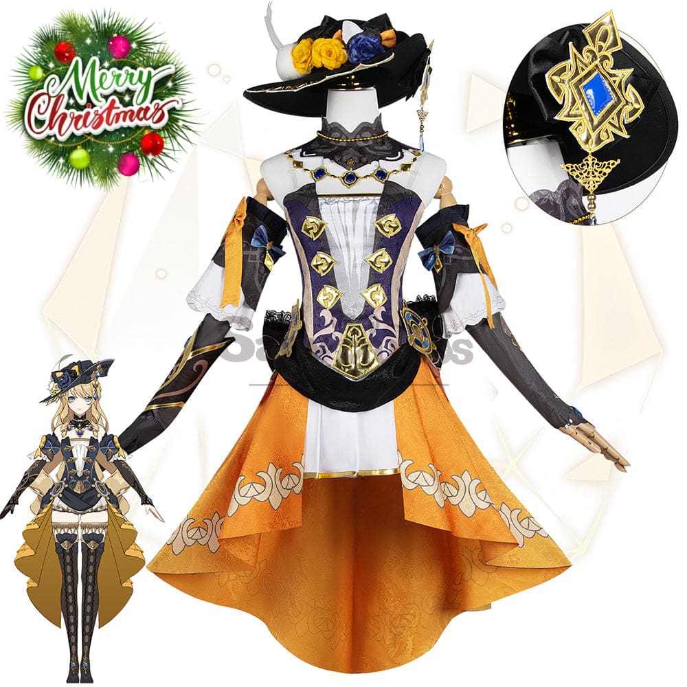 【In Stock】Game Genshin Impact Cosplay Navia Costume Plus Size Costumes