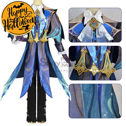 【In Stock】Game Genshin Impact Cosplay Neuvillette Costume Plus Size Costumes