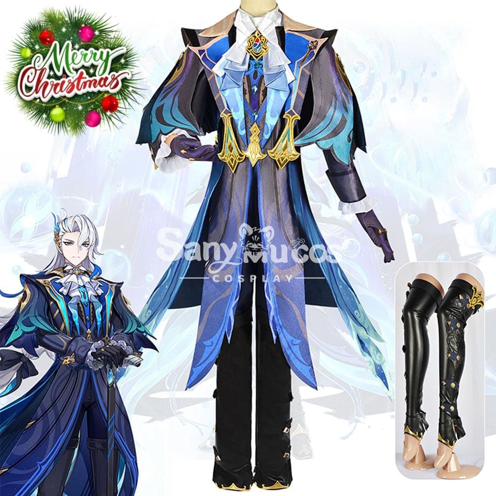 【In Stock】Game Genshin Impact Cosplay Neuvillette Costume Plus Size Costumes