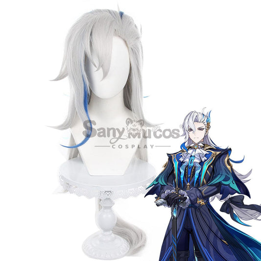 Game Genshin Impact Cosplay Neuvillette Wig Wigs 1000
